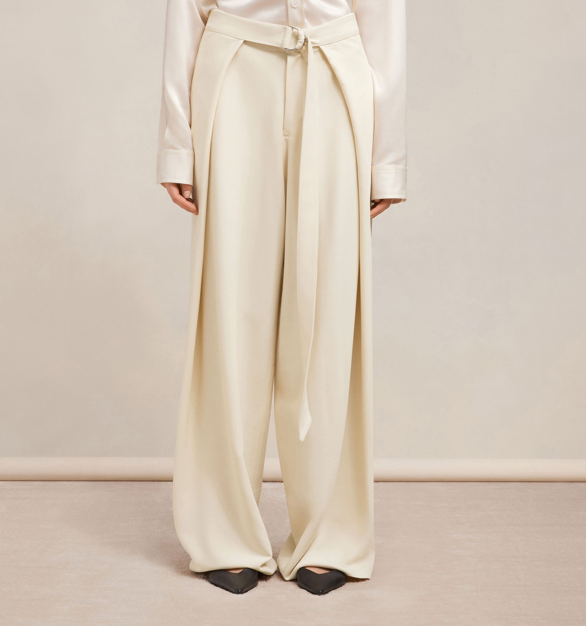 Wide Fit Trousers With Floating Panels - 6