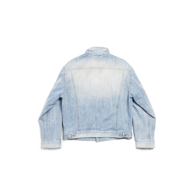 로고 작은 적합 Denim 재킷 6