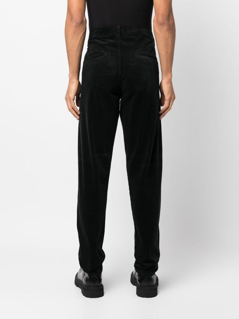 straight-leg velvet trousers - 7