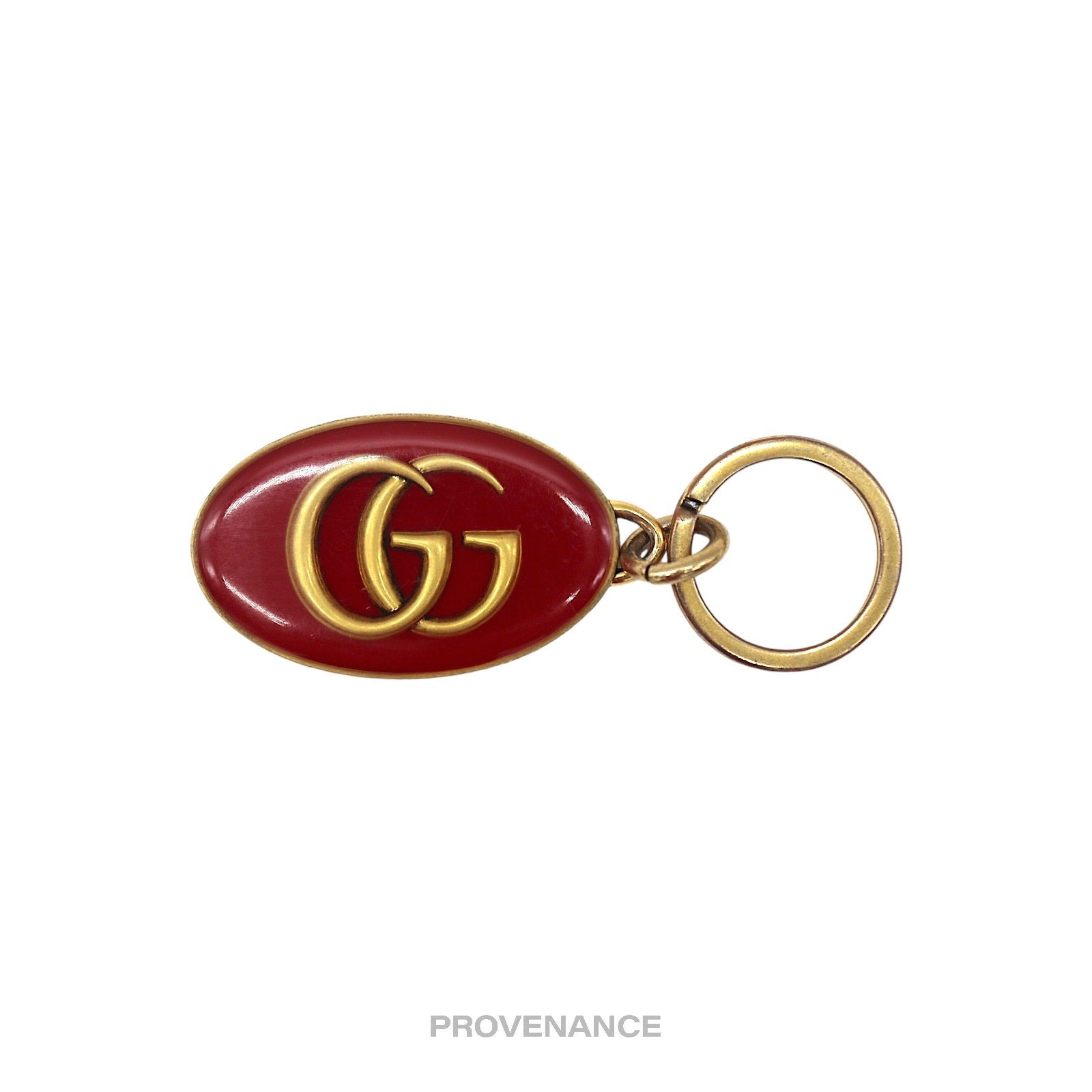 Gucci GG Marmont Keychain - Aged Gold Red - 2