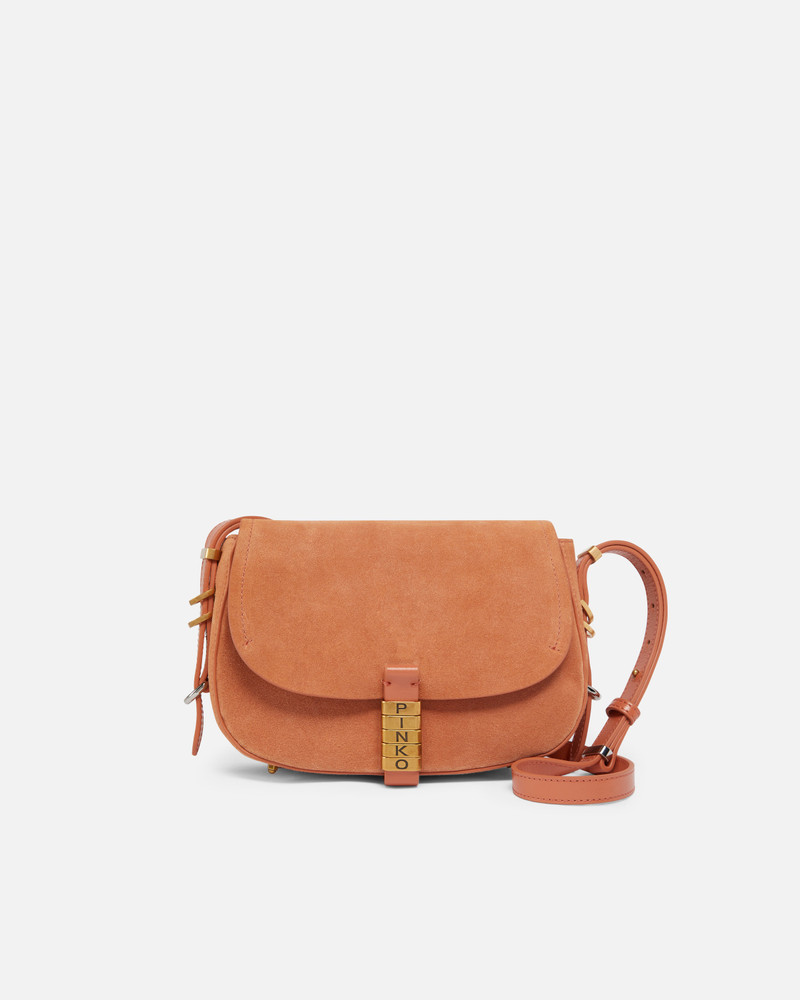 ROUNDED SUEDE SHOULDER BAG 1