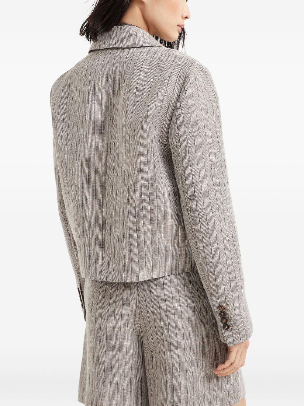 striped blazer - 4