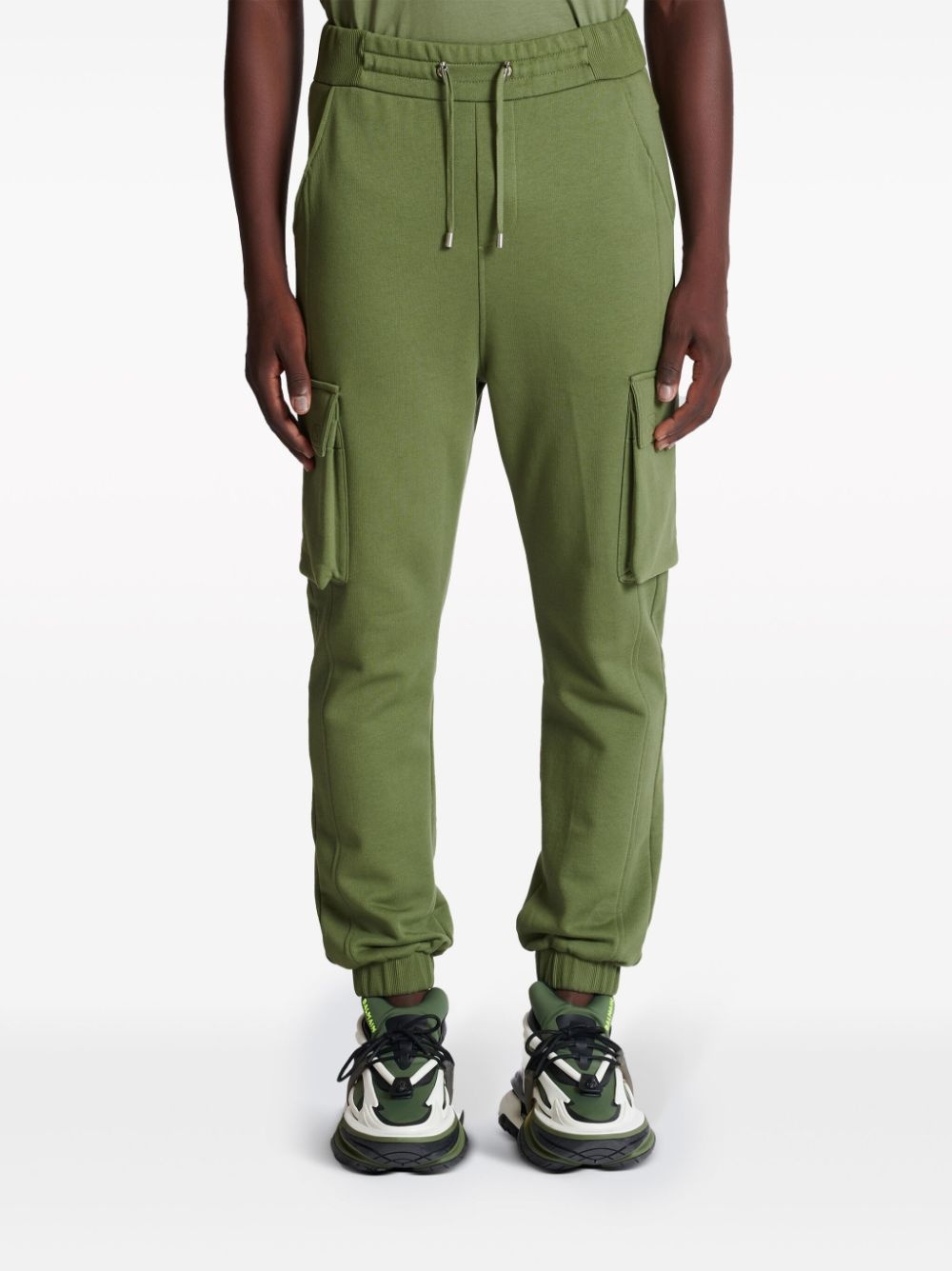 logo-print cargo track pants - 4