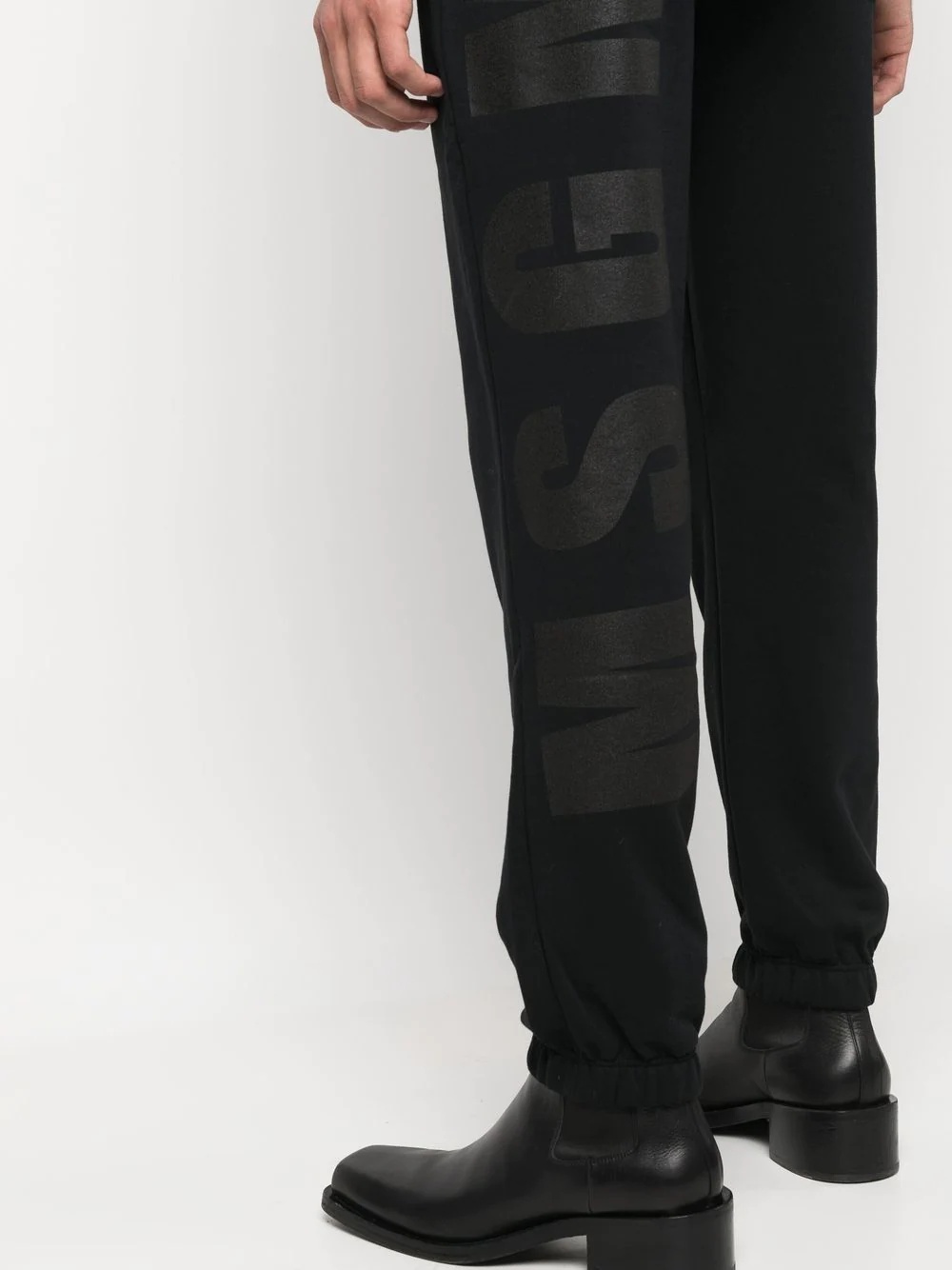 logo-print cotton track pants - 5