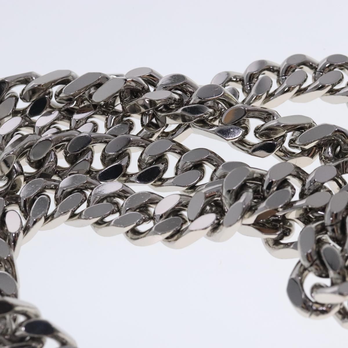 Burberry Chain Shoulder Bag Patent Leather Silver - 8