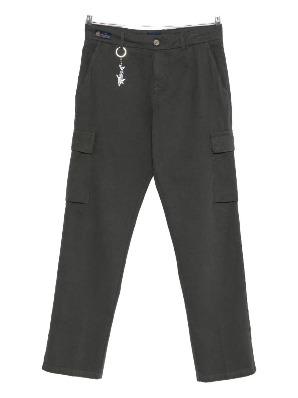 logo-charm cargo pants - 1