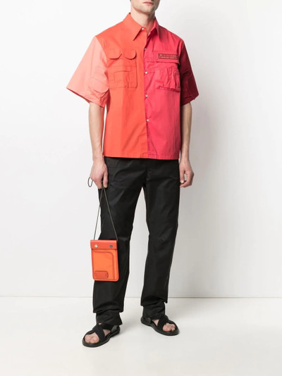 Xander Zhou oversized colour-block shirt outlook