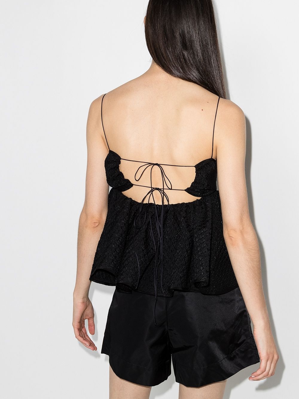 Selena ruffled textured top - 3