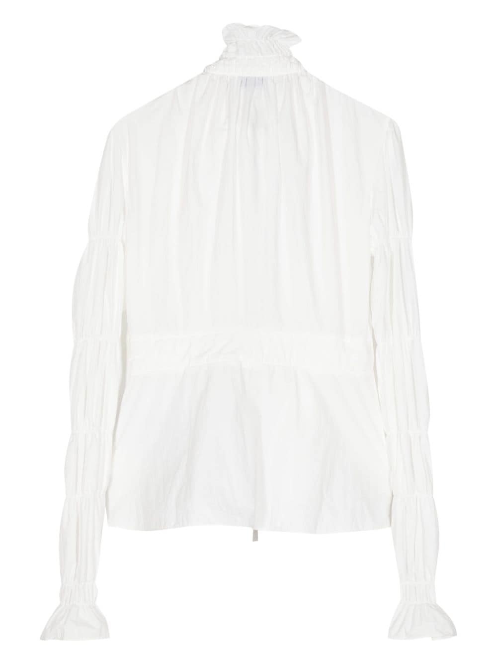 ruched zip-up jacket - 2
