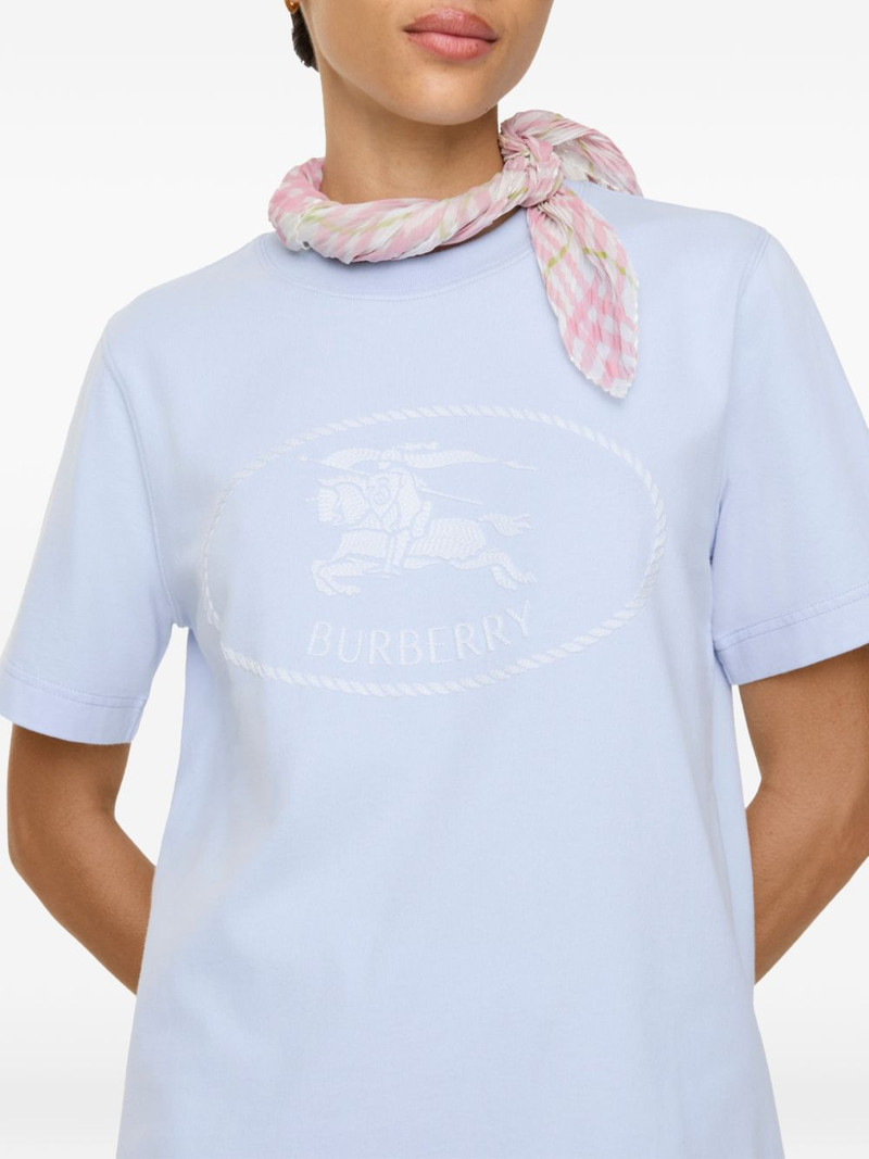Knight-stamp cotton T-shirt 3
