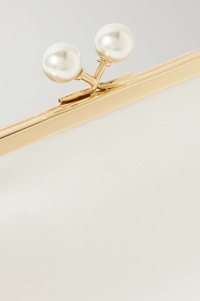 Maud recycled-satin clutch bag 4