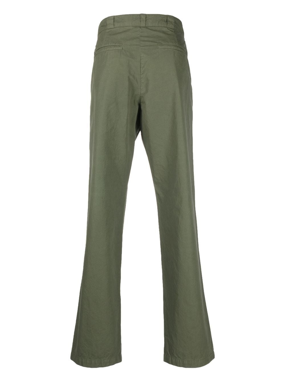 straight-leg cotton trousers - 2