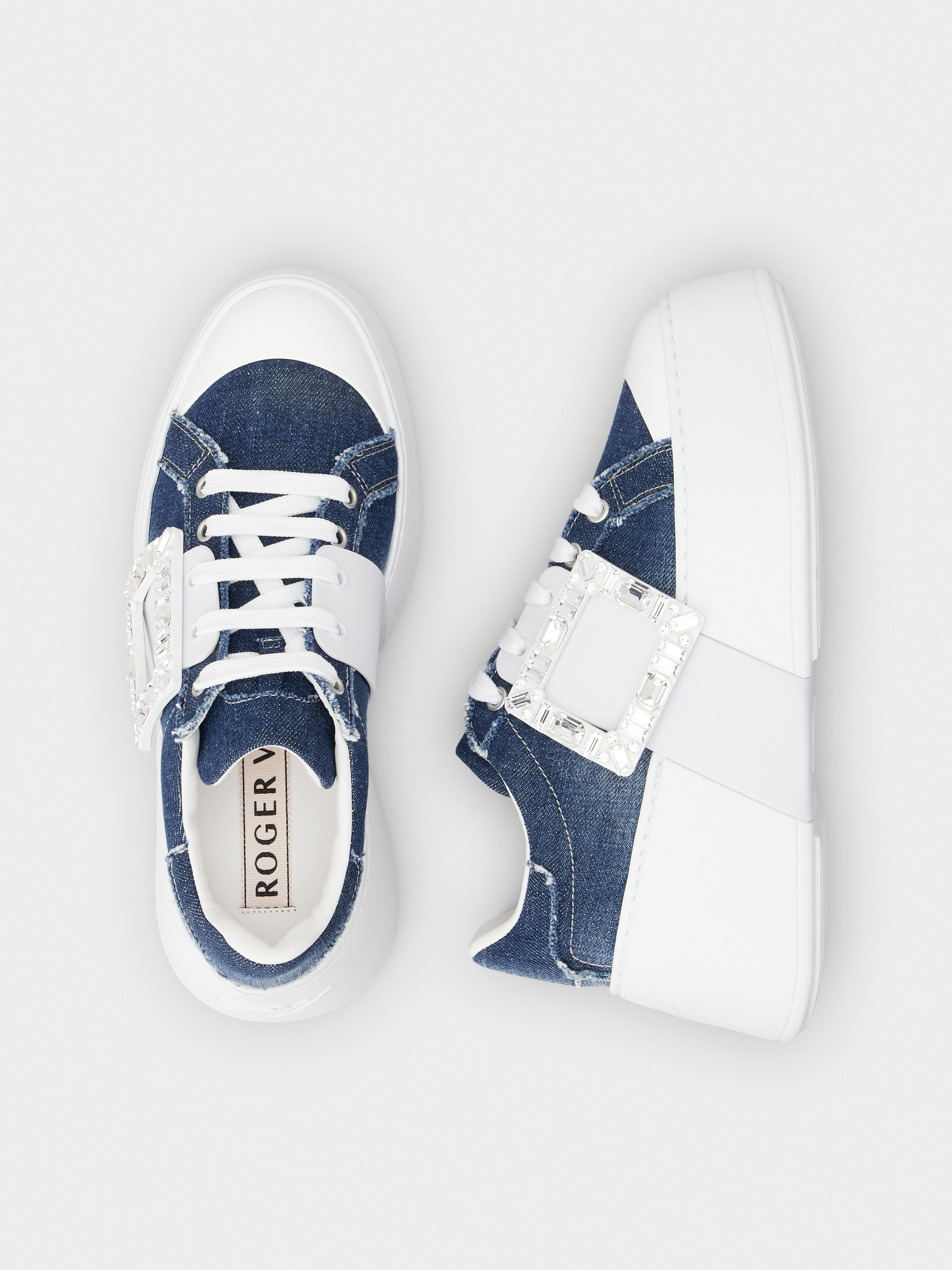 Viv' Skate Sneakers in denim - 4