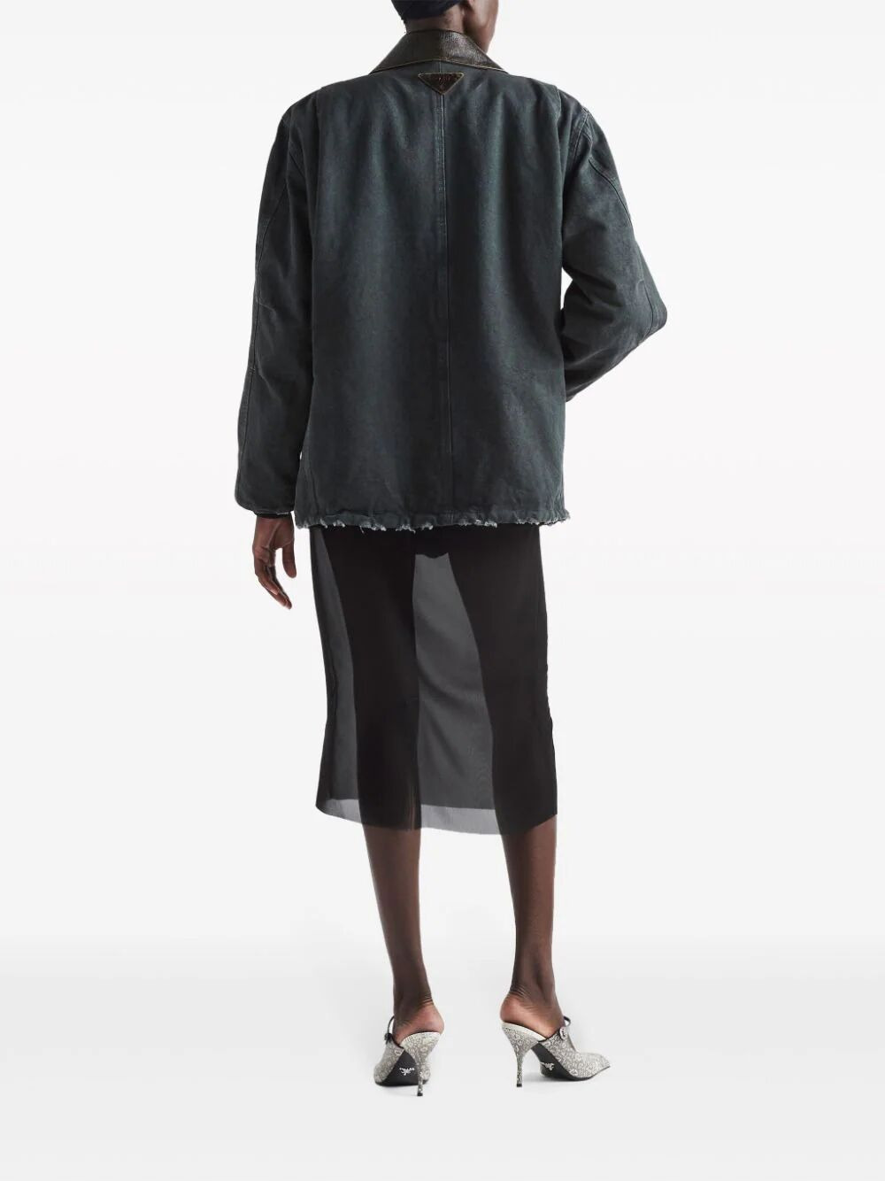 Prada Women Gonna Pencil In Georgette - 3