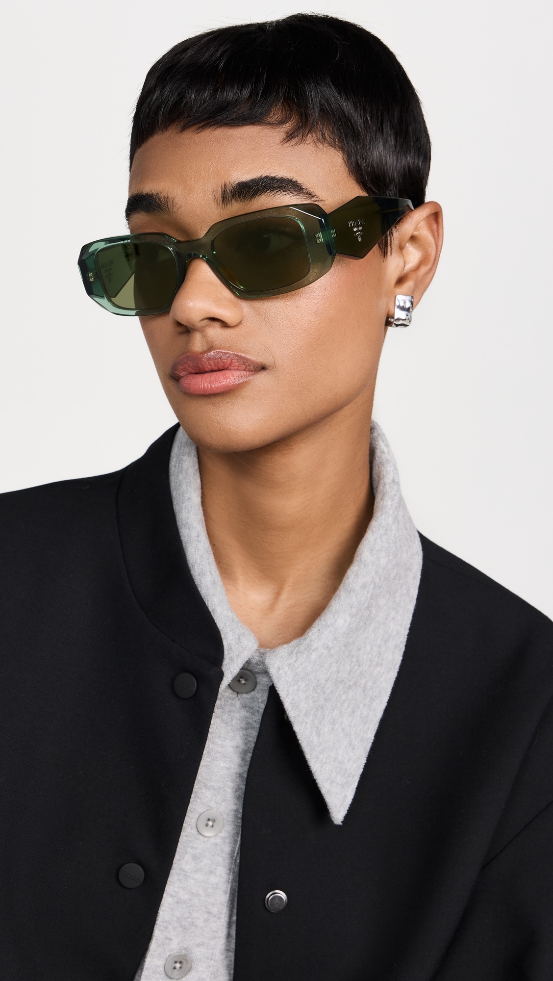 Prada PR 17WS Rectangular Sunglasses - 2