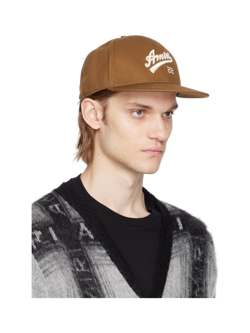 AMIRI Brown 'Amiri 22' Fitted Cap for Men