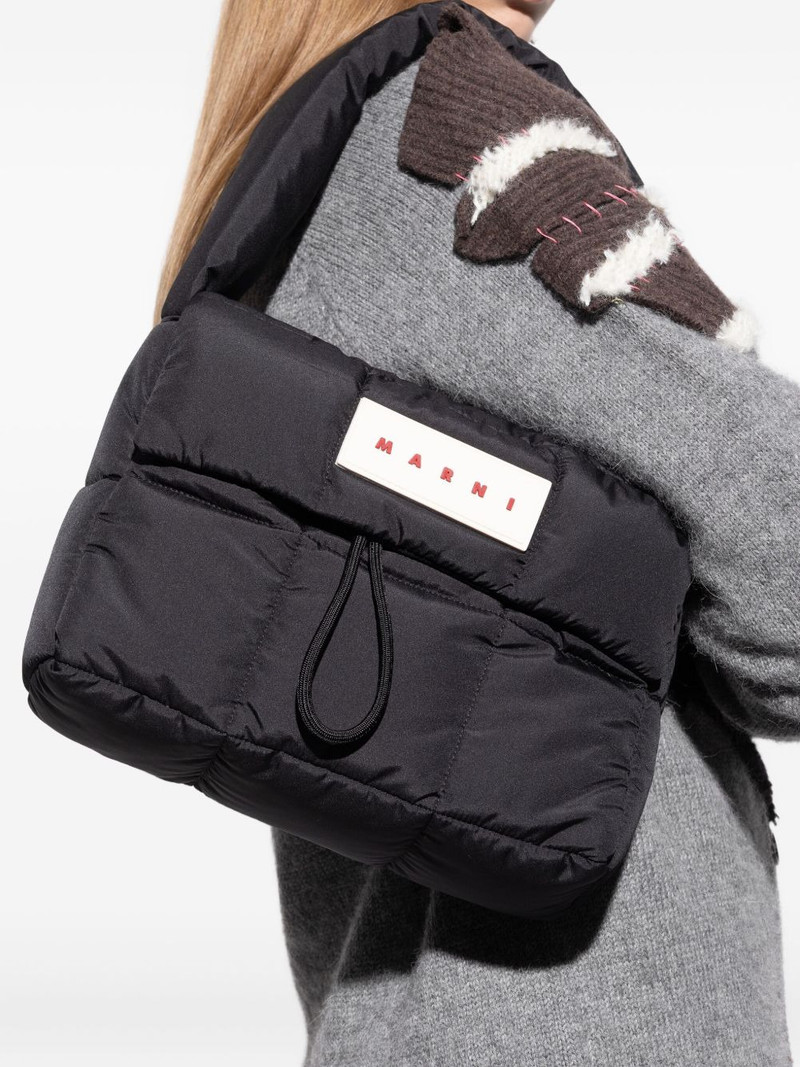 Marni logo-patch shoulder bag outlook