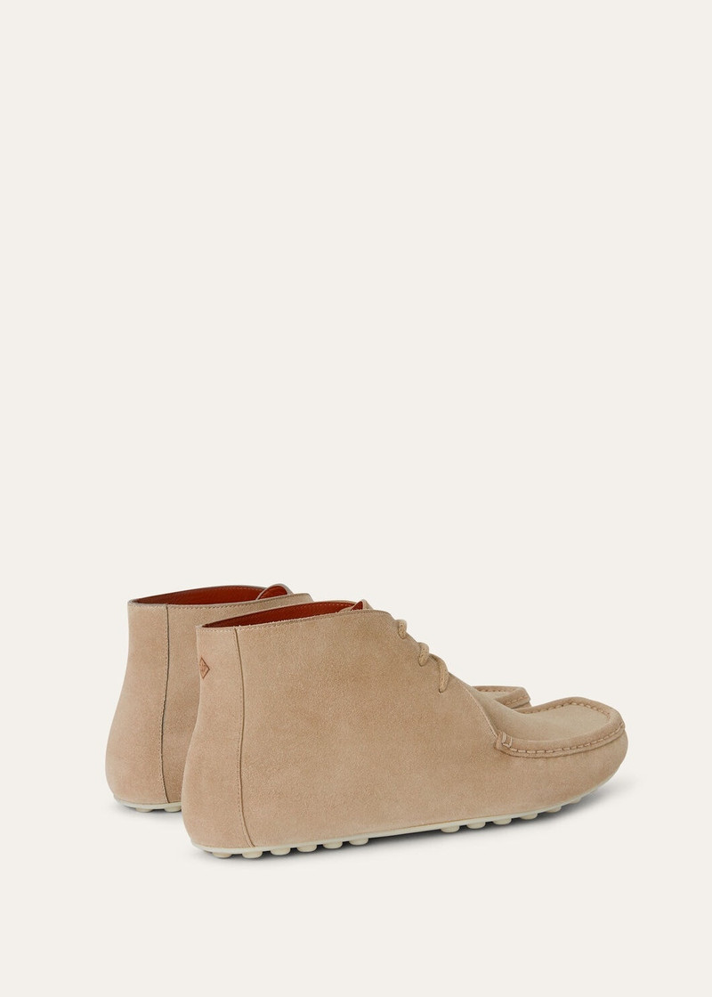 Dot Sole Lace Up Walk Boots 4