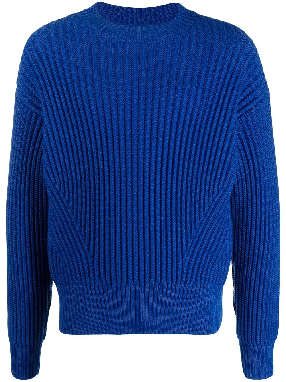 ribbed-knit crew-neck jumper - 1