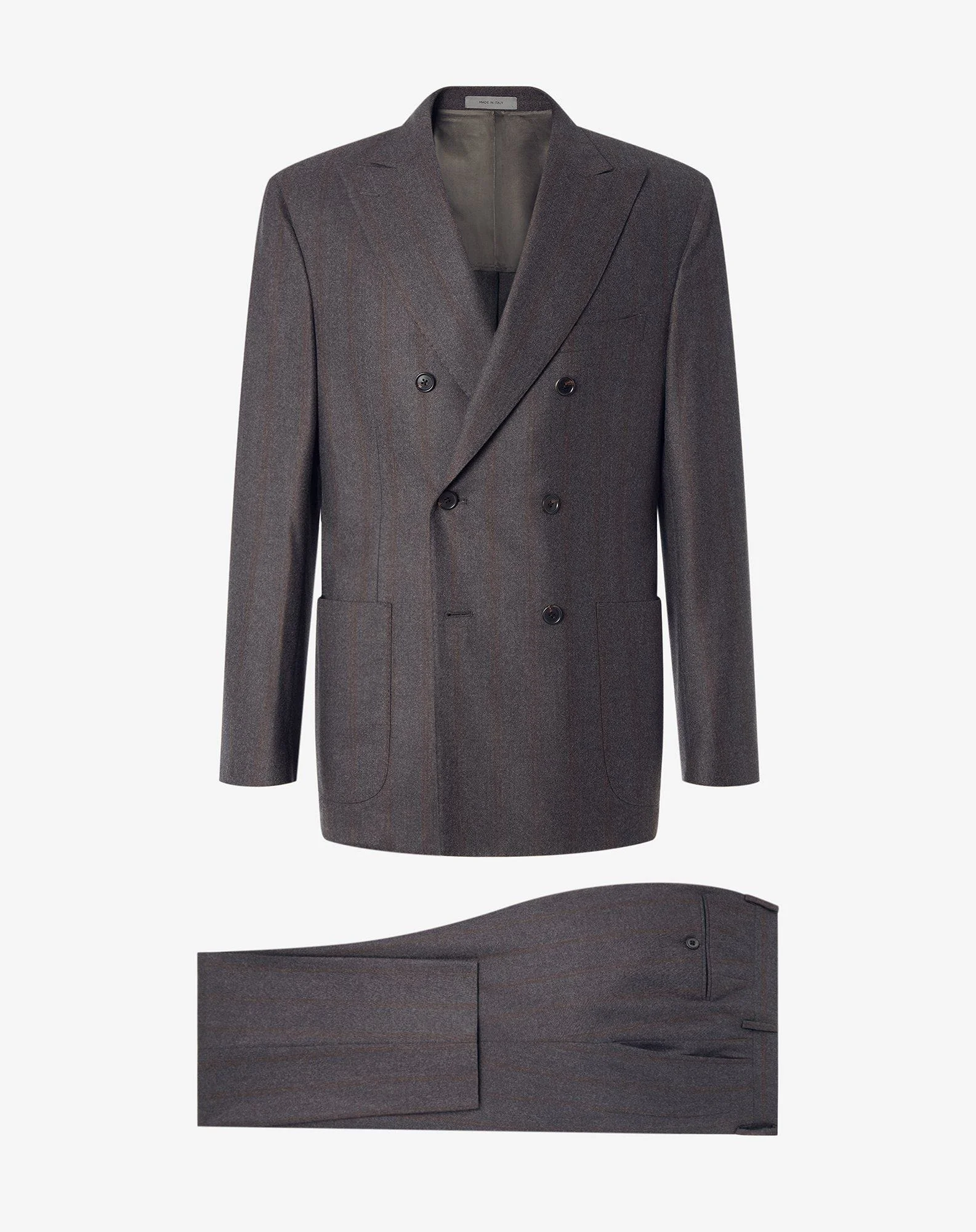Melange grey pure wool suit - 1