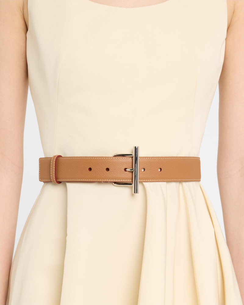 Alexander McQueen Sling Cross-Bar Buckle Leather Belt outlook