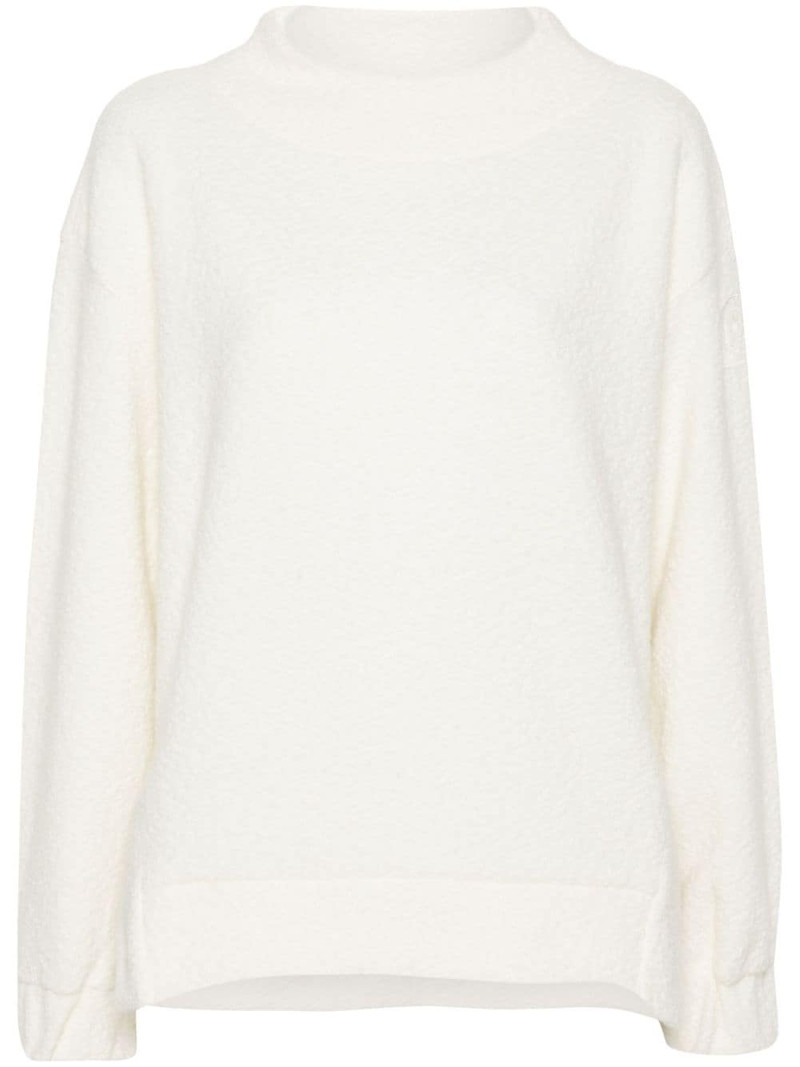 Kira logo-patch bouclÃ© jumper 1