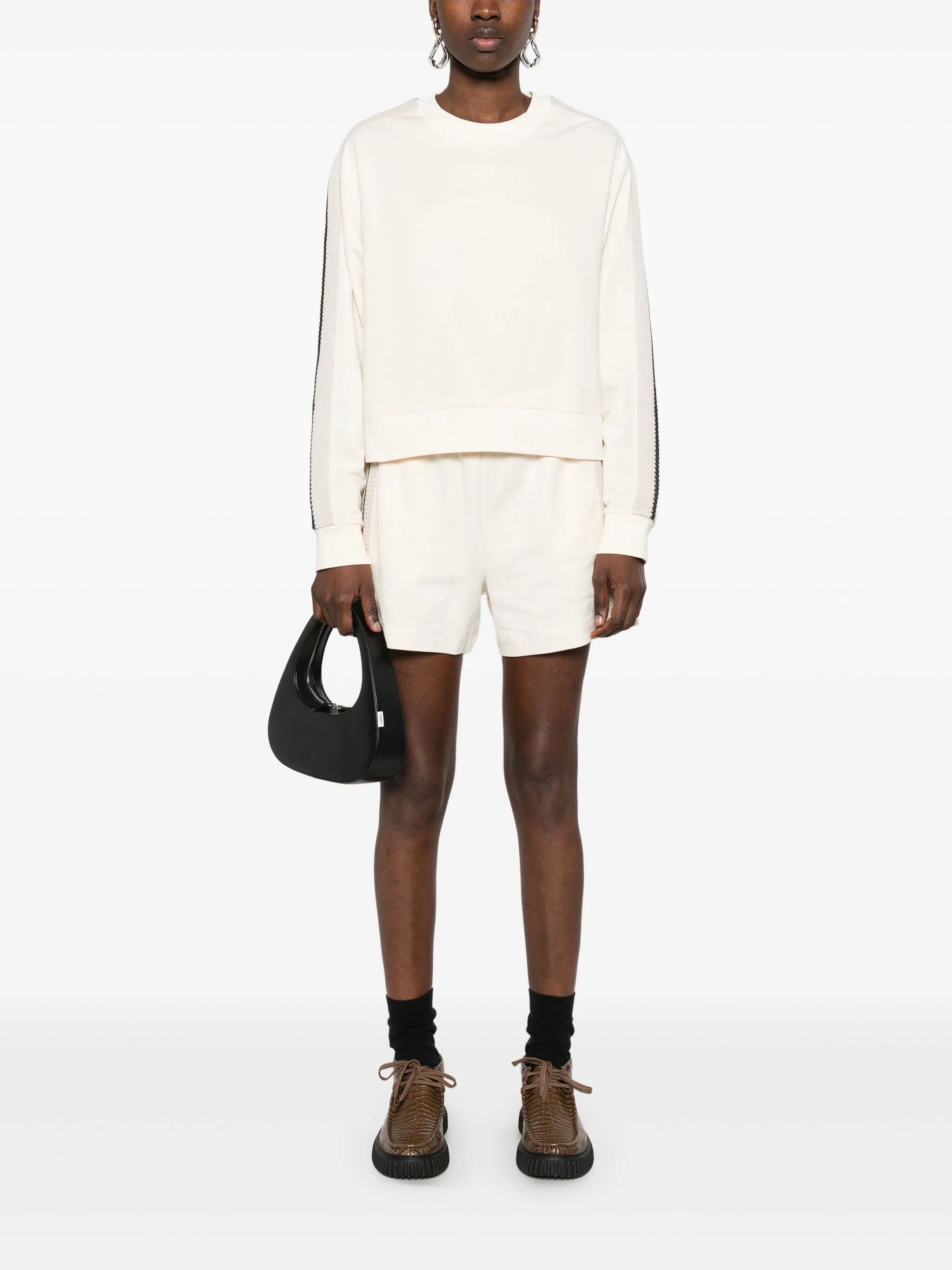 Knitted-trim Track Shorts - 5