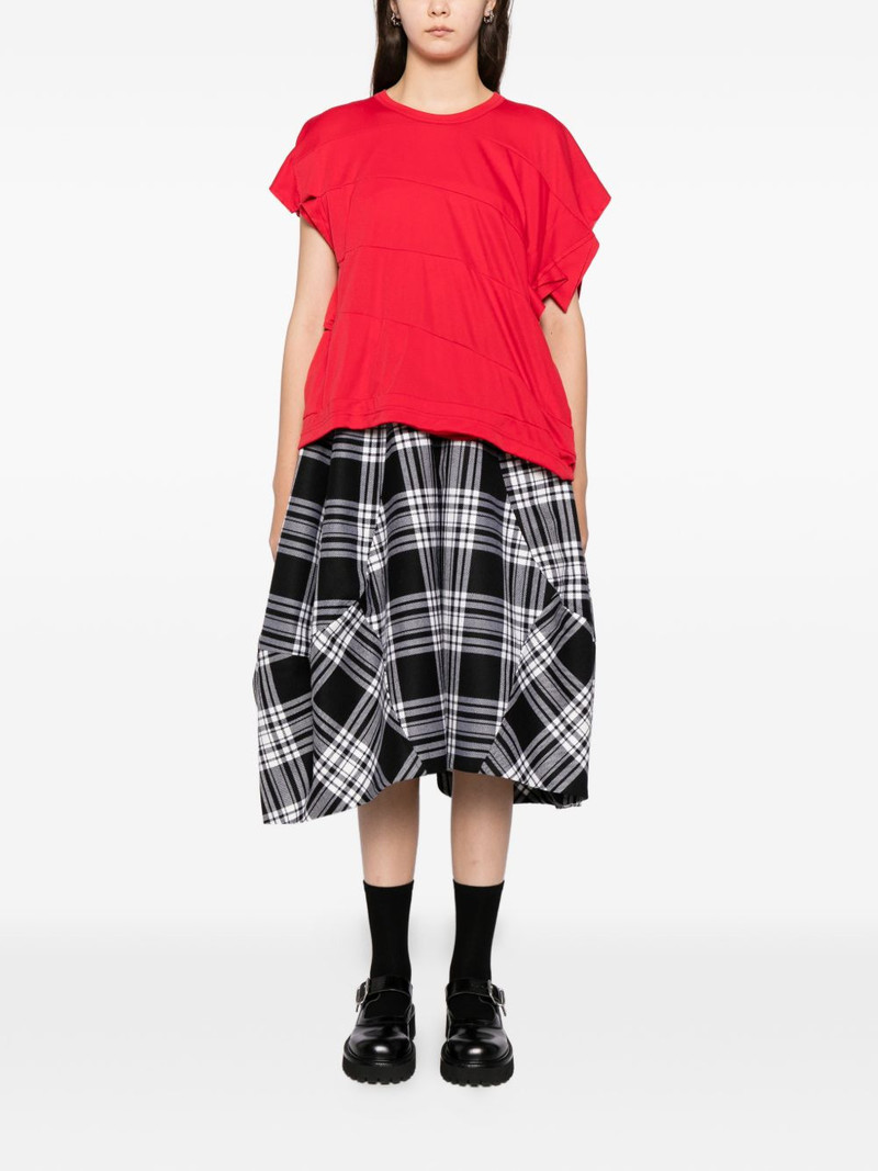 Comme Des Garçons plaid skorts outlook