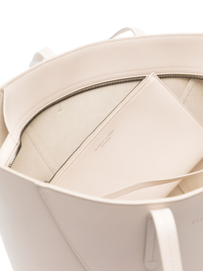 BC Duo geometric leather tote bag 5