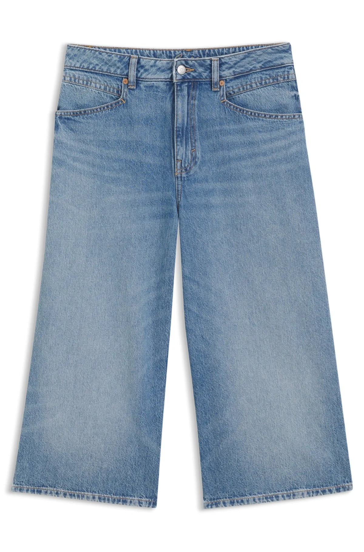 MID-RISE CROPPED JEANS IN A RELAXED FIT - 1
