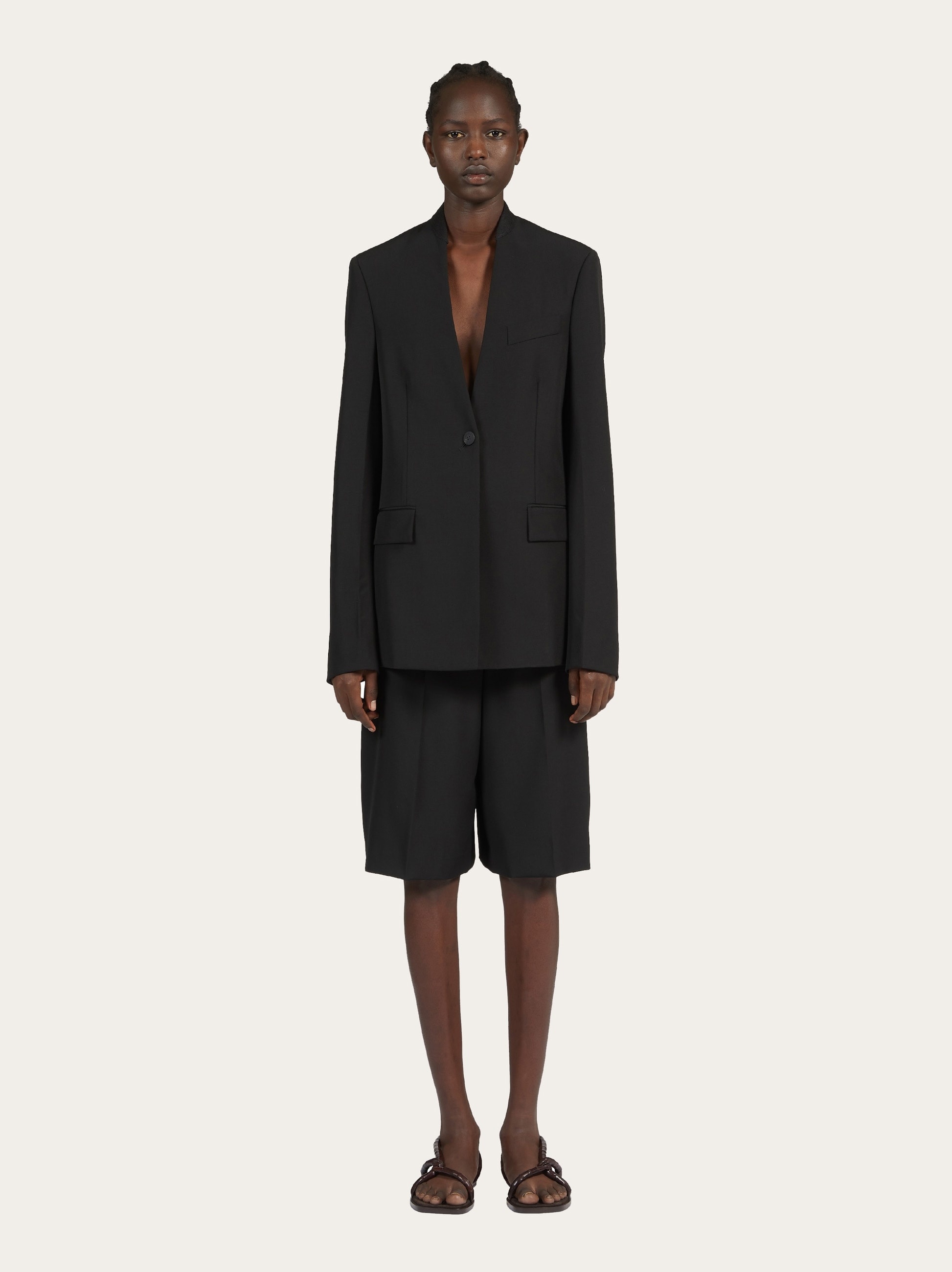 Single breasted wool blazer - 5