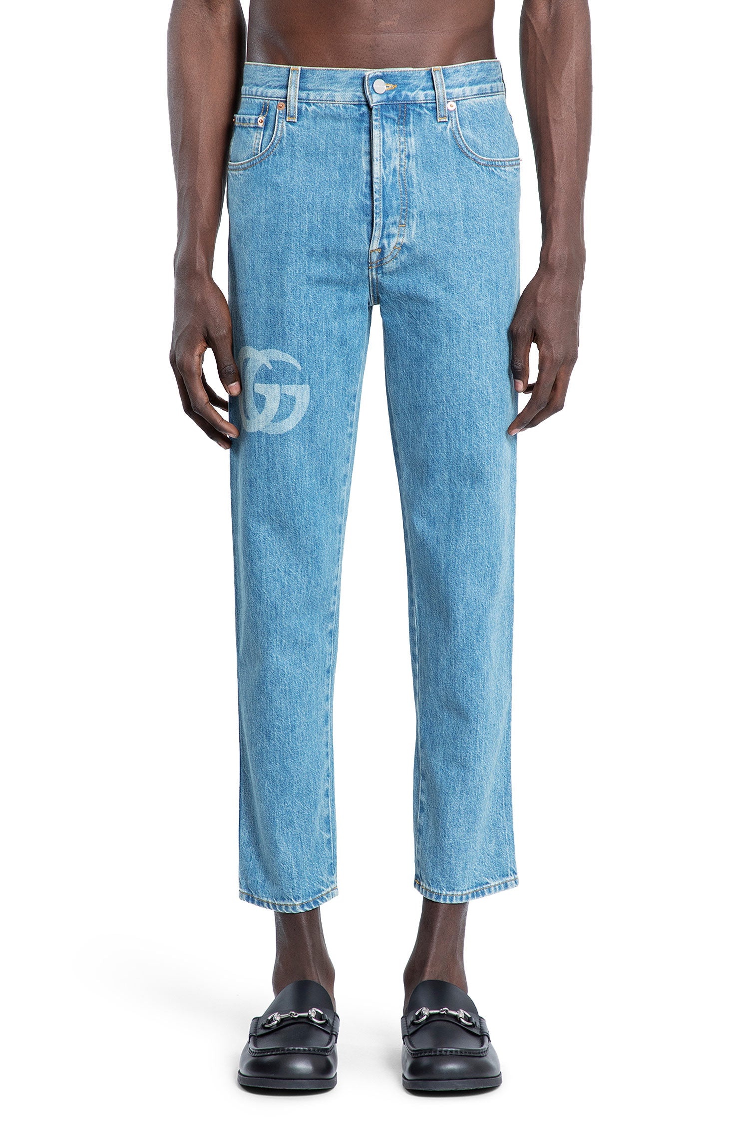 GUCCI Lasered-Double-G-Cropped-Jeans | antonioli | REVERSIBLE