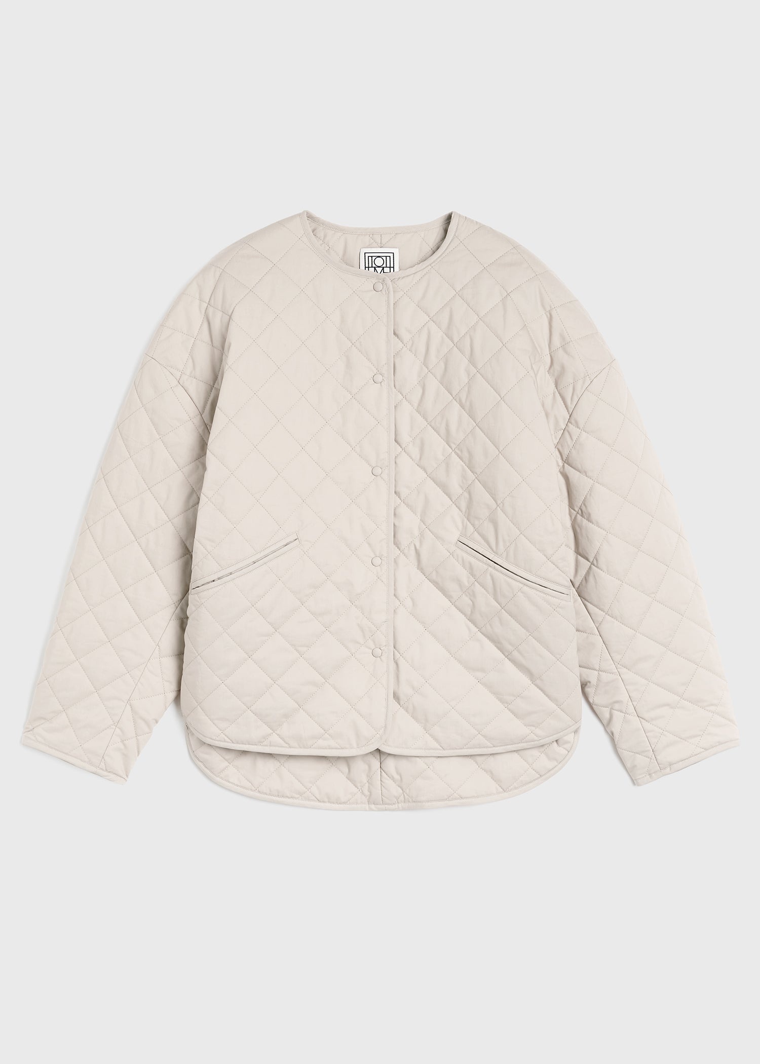 Quilted jacket pebble - 1