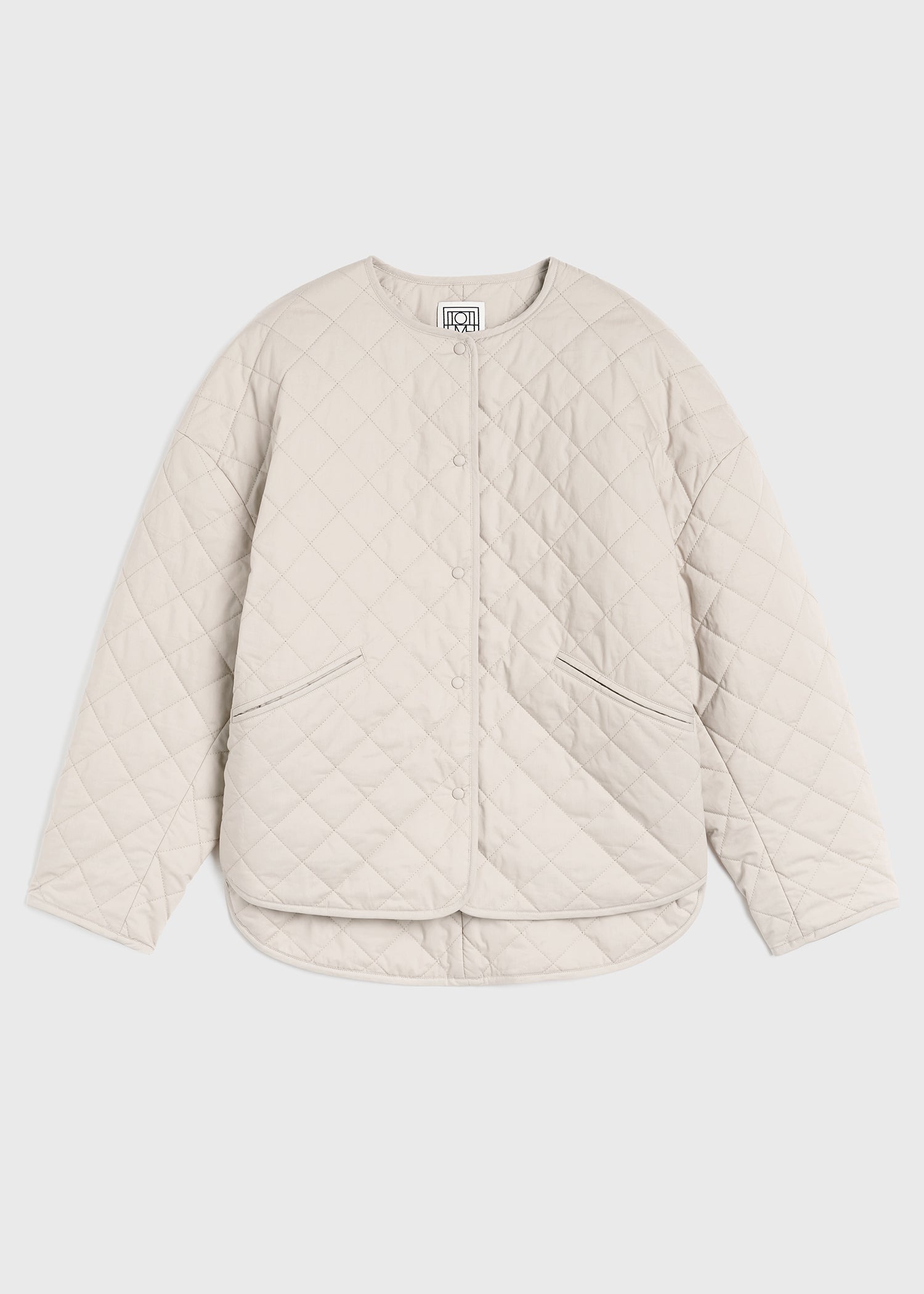 TOTEME｜JACKETS (Quilted jacket pebble (241-WRO1116-FB01 Totême Quilted jacket pebble | REVERSIBLE