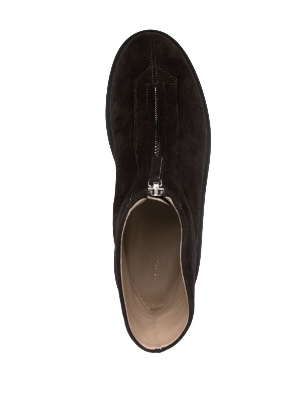 Zipped suede leather boots - 4