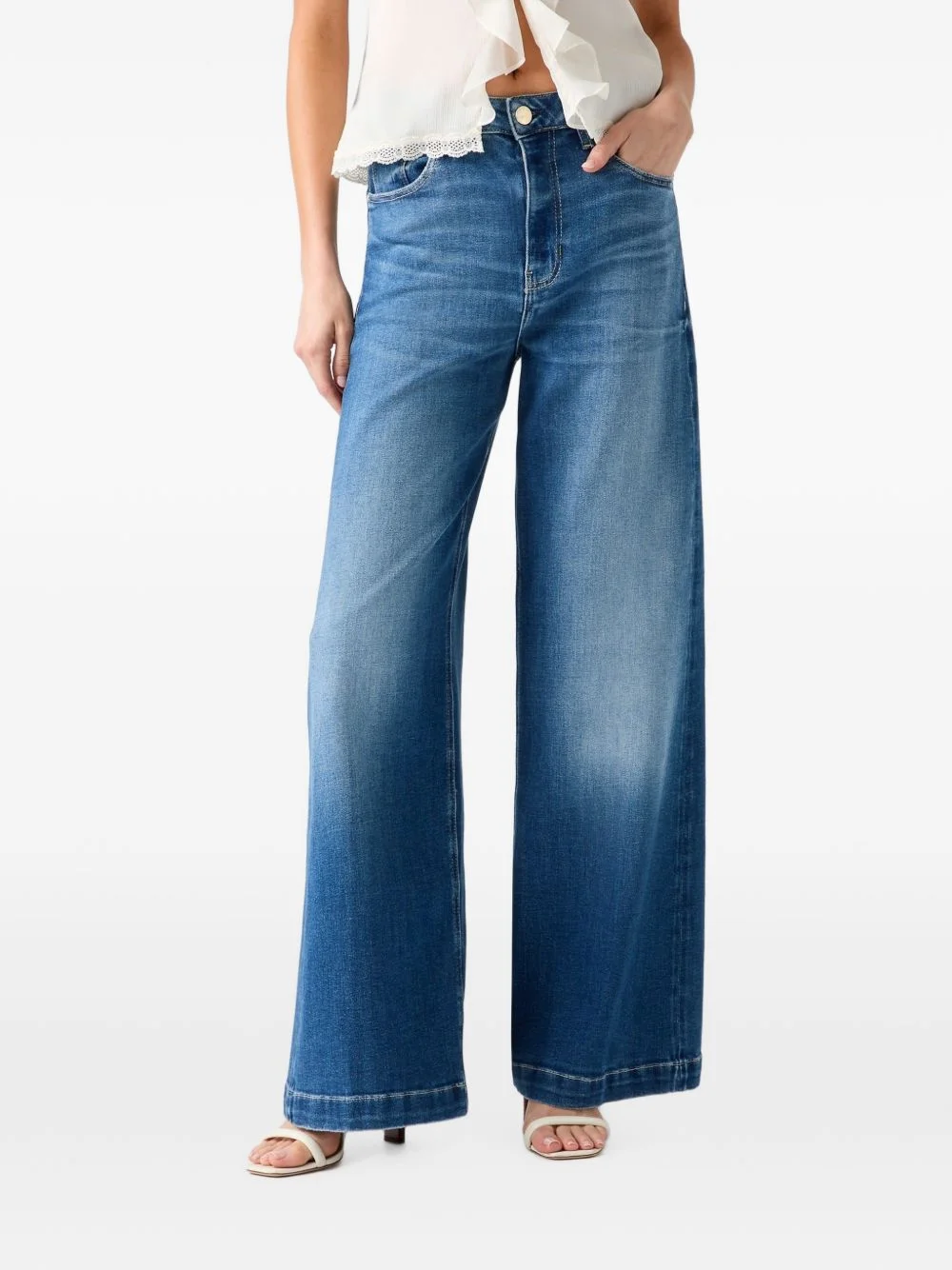 Bellagio chain-detail jeans - 1