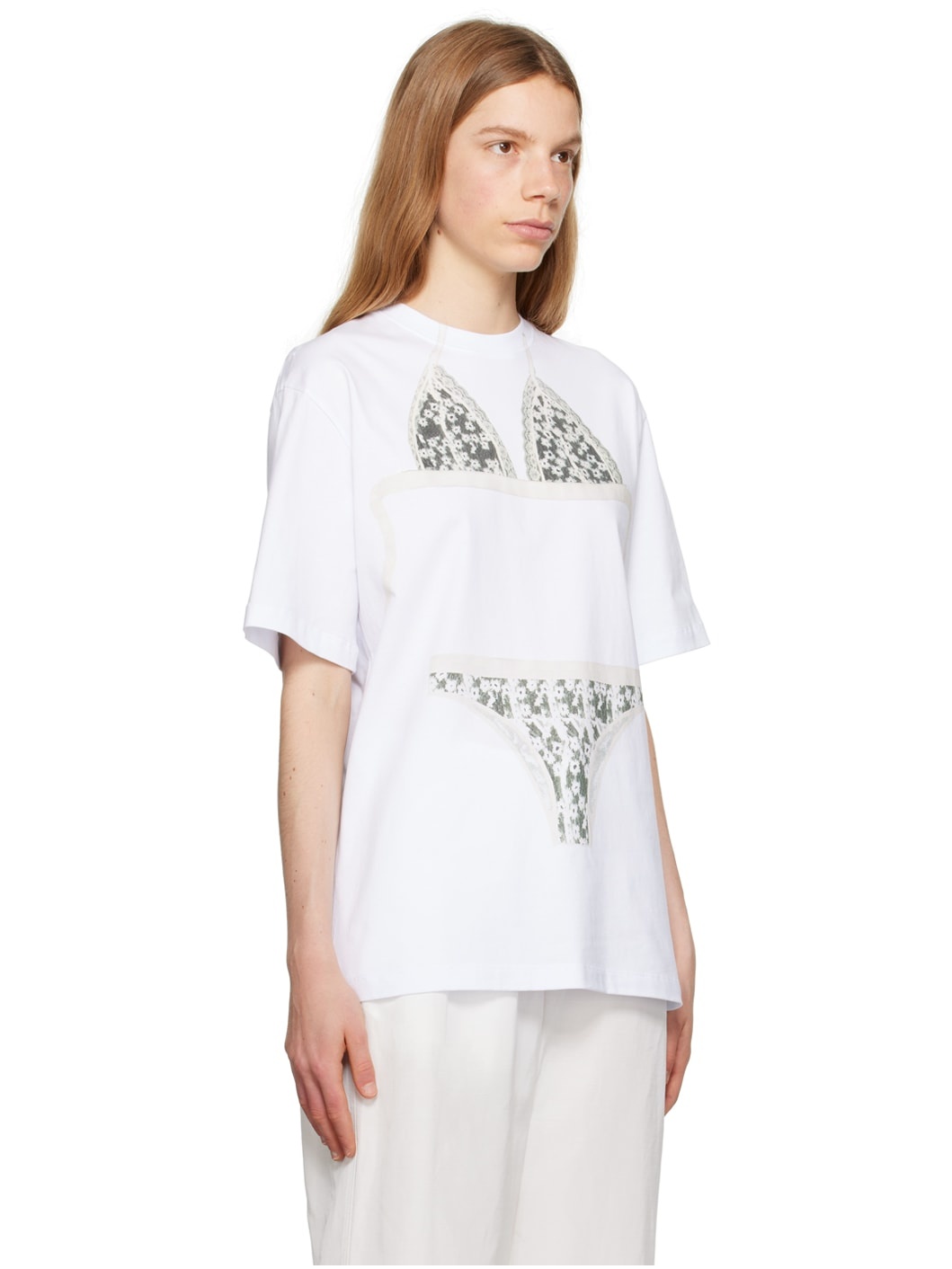 White Printed T-Shirt - 2