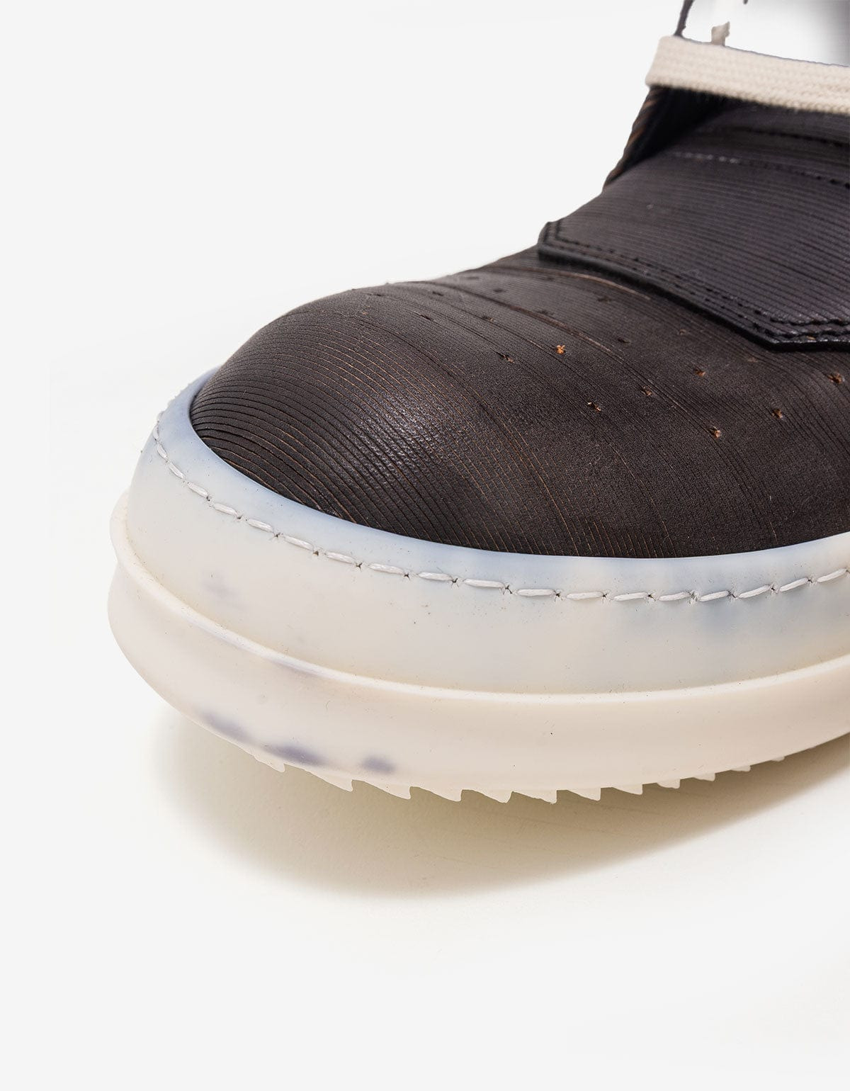 Rick Owens Geobasket Laser-Cut Leather High Top Trainers - AW15 - 12