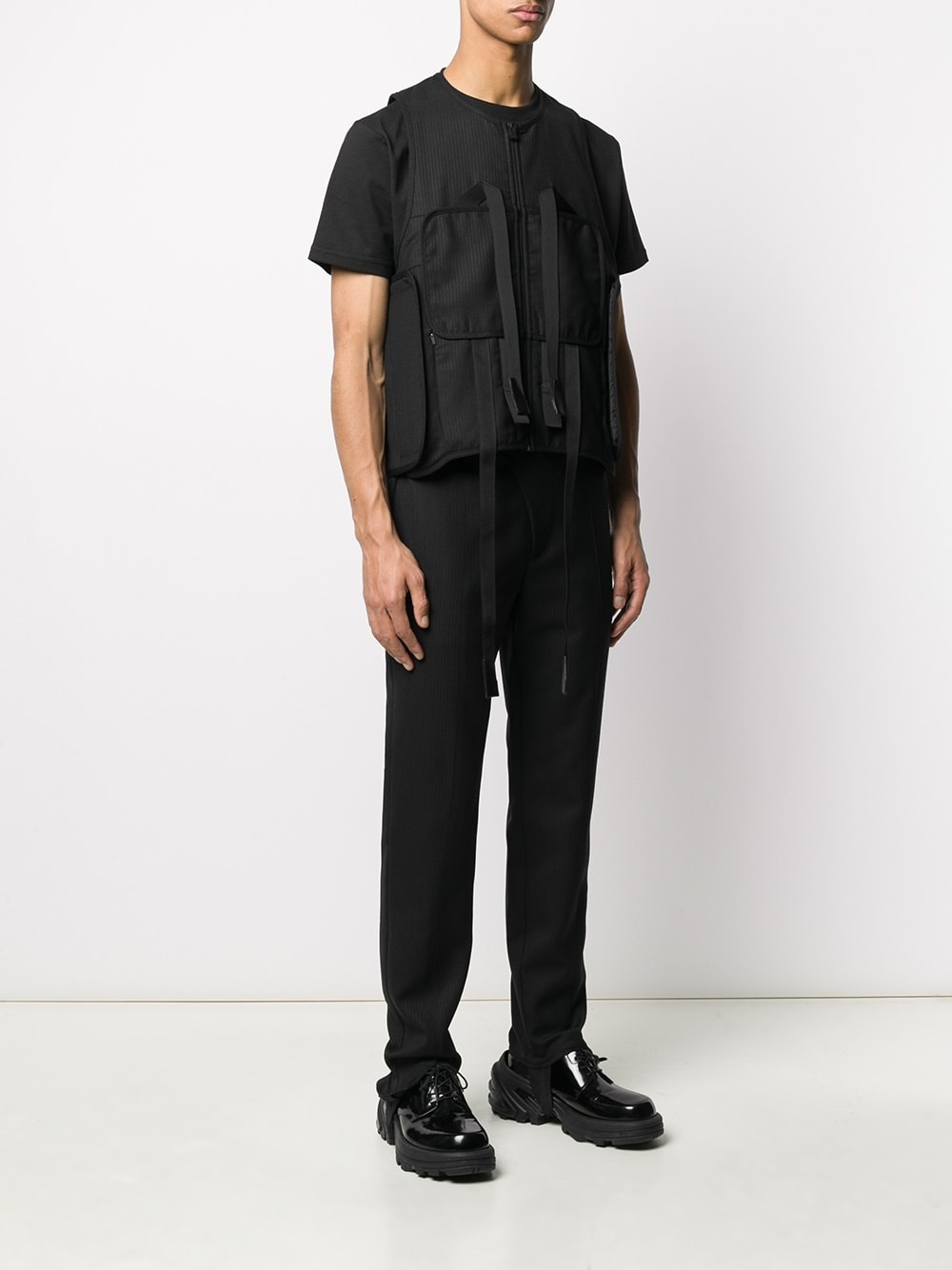 strap-detail bullet vest - 3