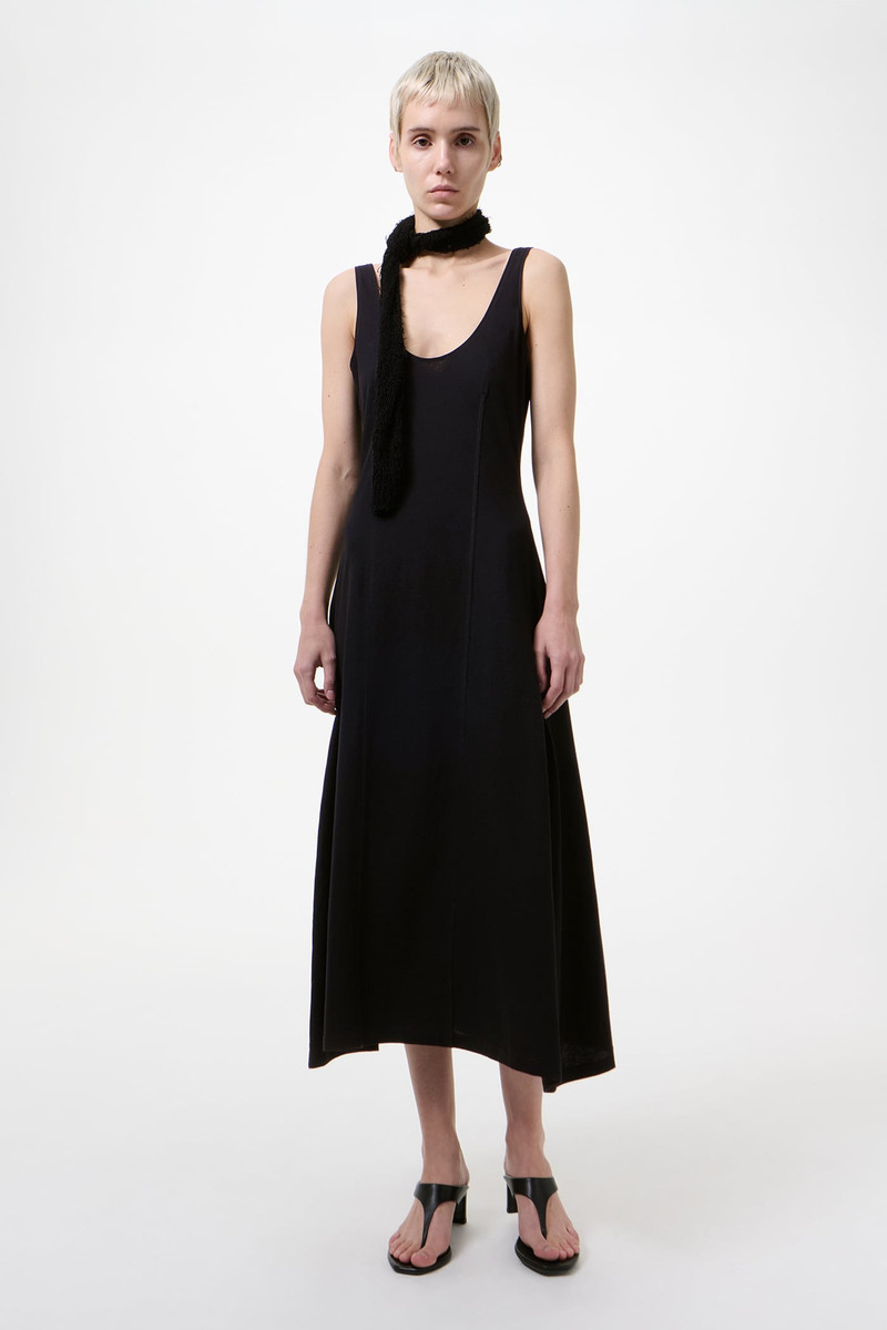 Our Legacy Blade Dress Black High Twist Jersey outlook