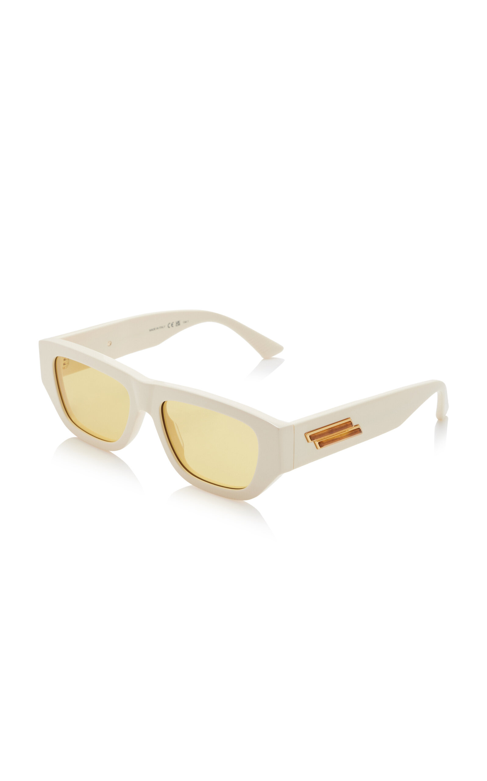 Square-Frame Acetate Sunglasses ivory - 3