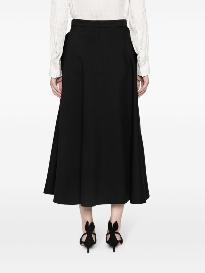 floral-appliquÃ© flared A-line skirt 4