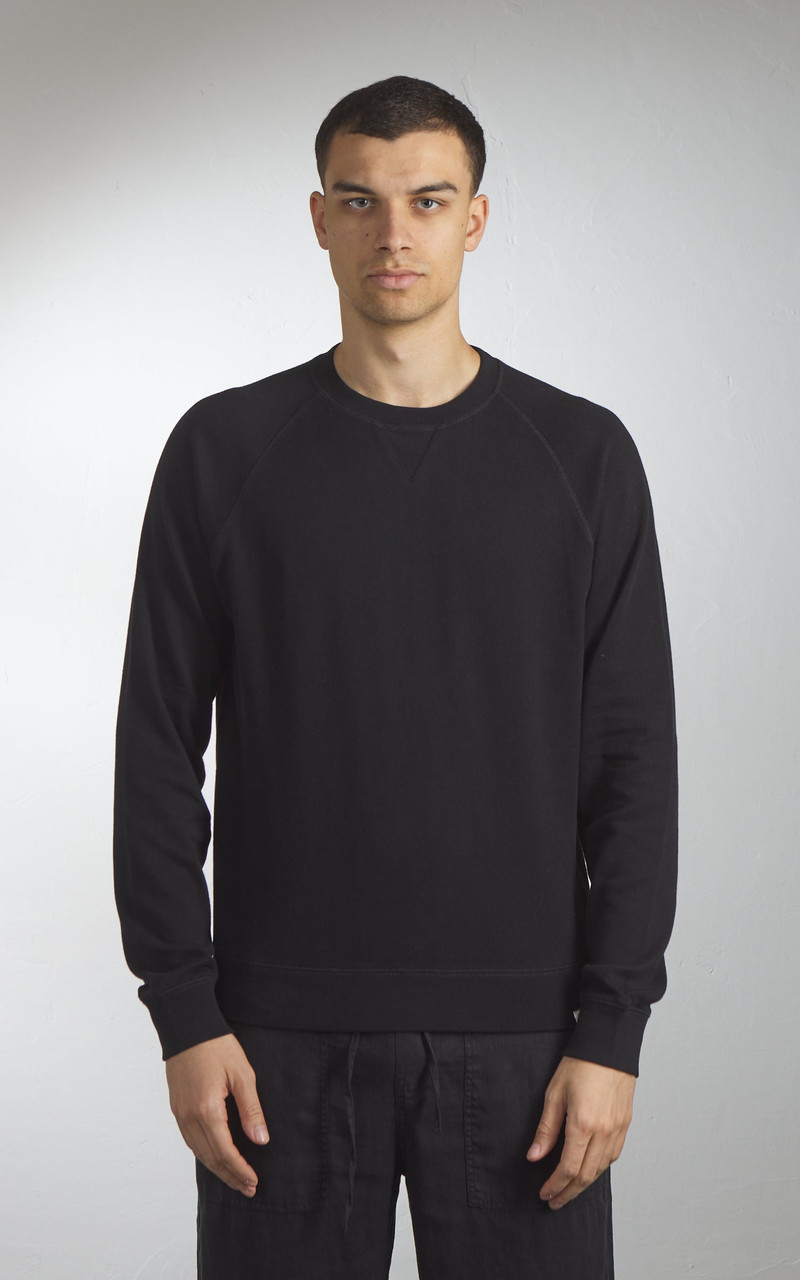 Merz b. Schwanen MERZ B. SCHWANEN EASYCREW01 SWEATSHIRT DEEP BLACK outlook