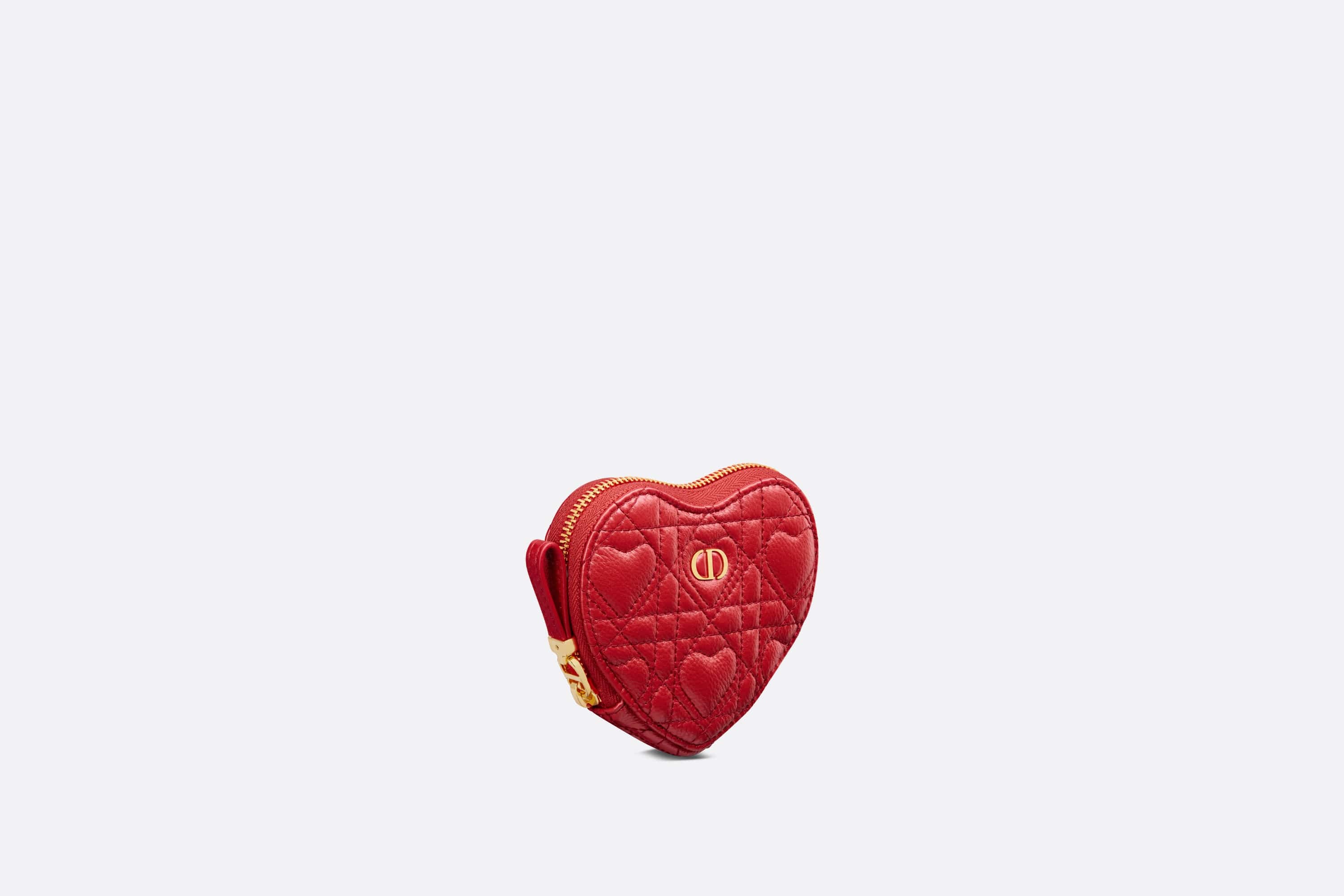 Dioramour Dior Caro Heart Pouch with Chain - 2