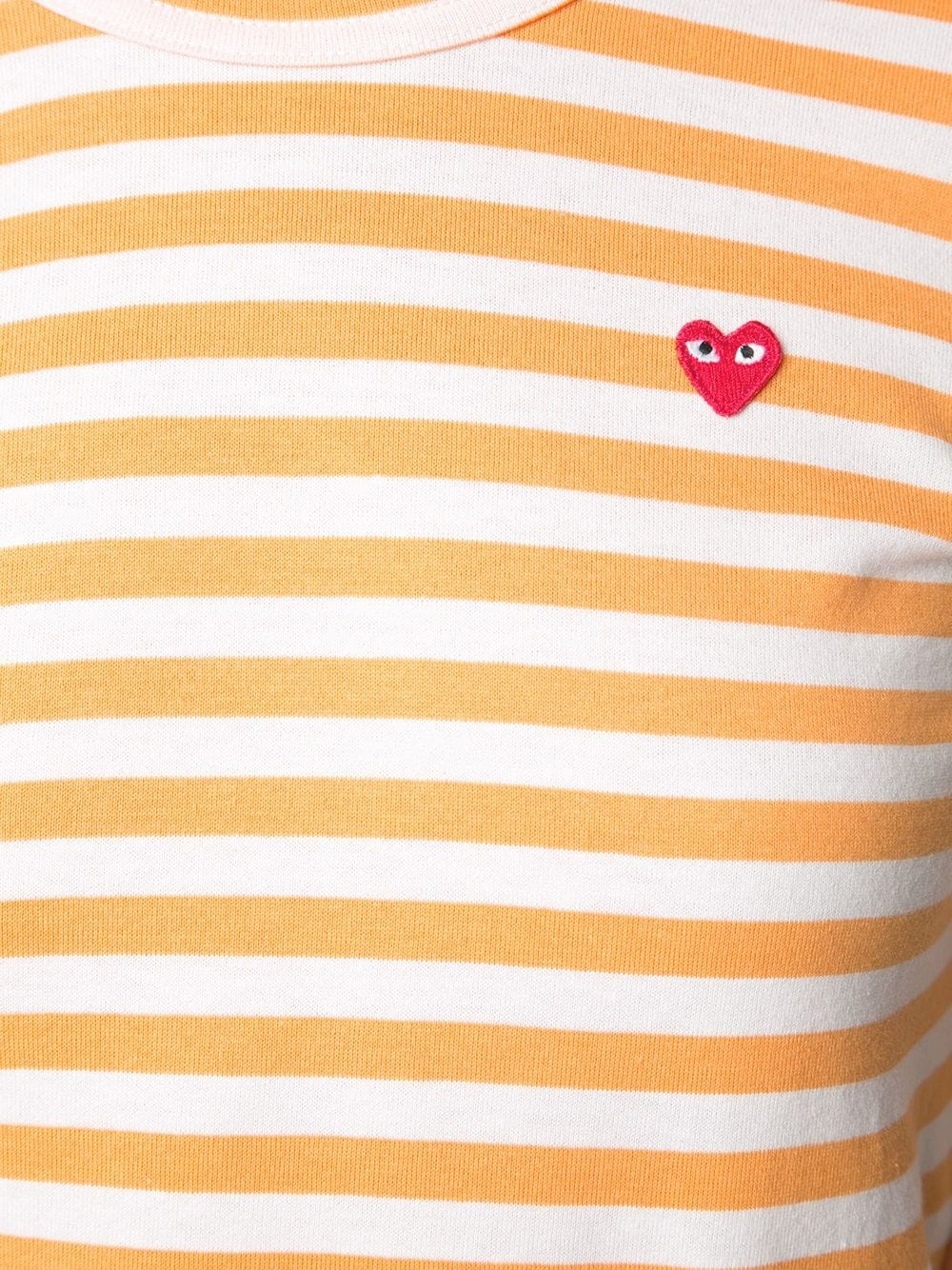 mini-heart striped T-shirt - 5