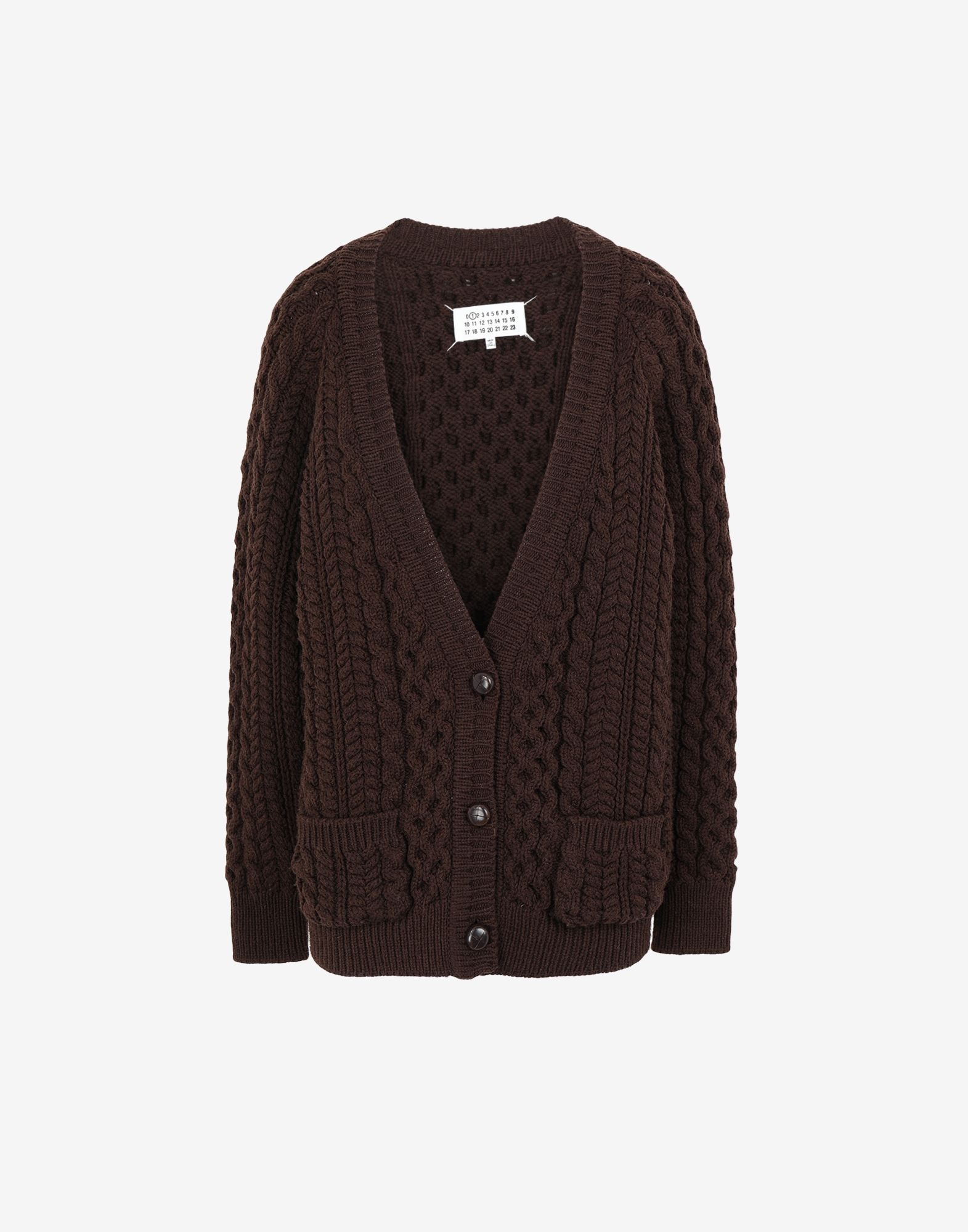 Cable knit cardigan - 1