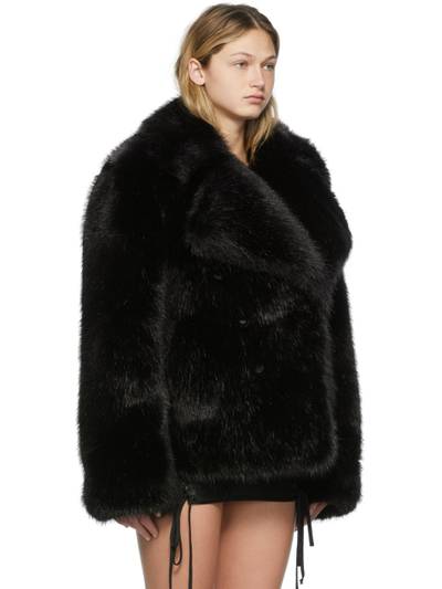 TOM FORD Black Faux-Mink Jacket outlook