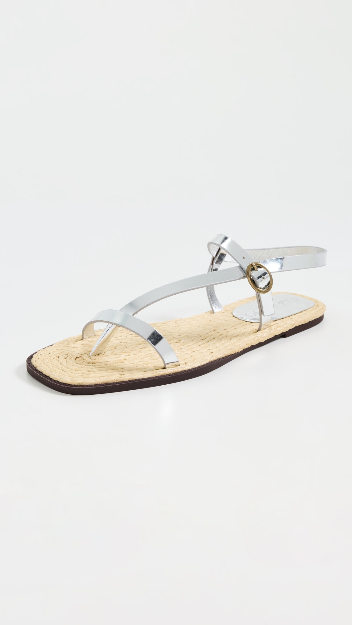 Silver Cross Strap Sandals - 1