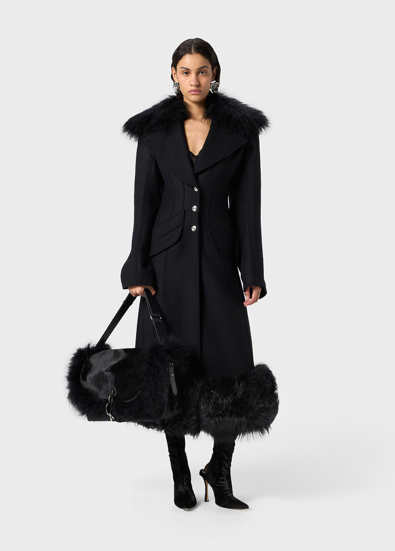 WOOL COAT WITH FUR 5