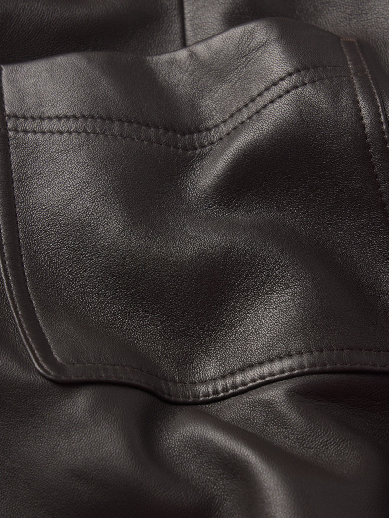 The Leather Scout Short in Truffle 7